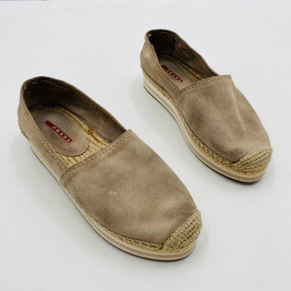 Prada suede espadrilles